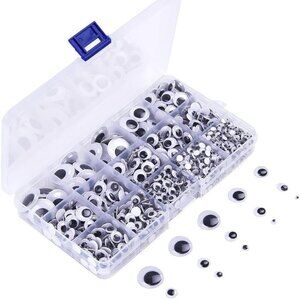 1220 Pieces Self Adhesive Wiggle Googly Eyes (Assorted Sizes)